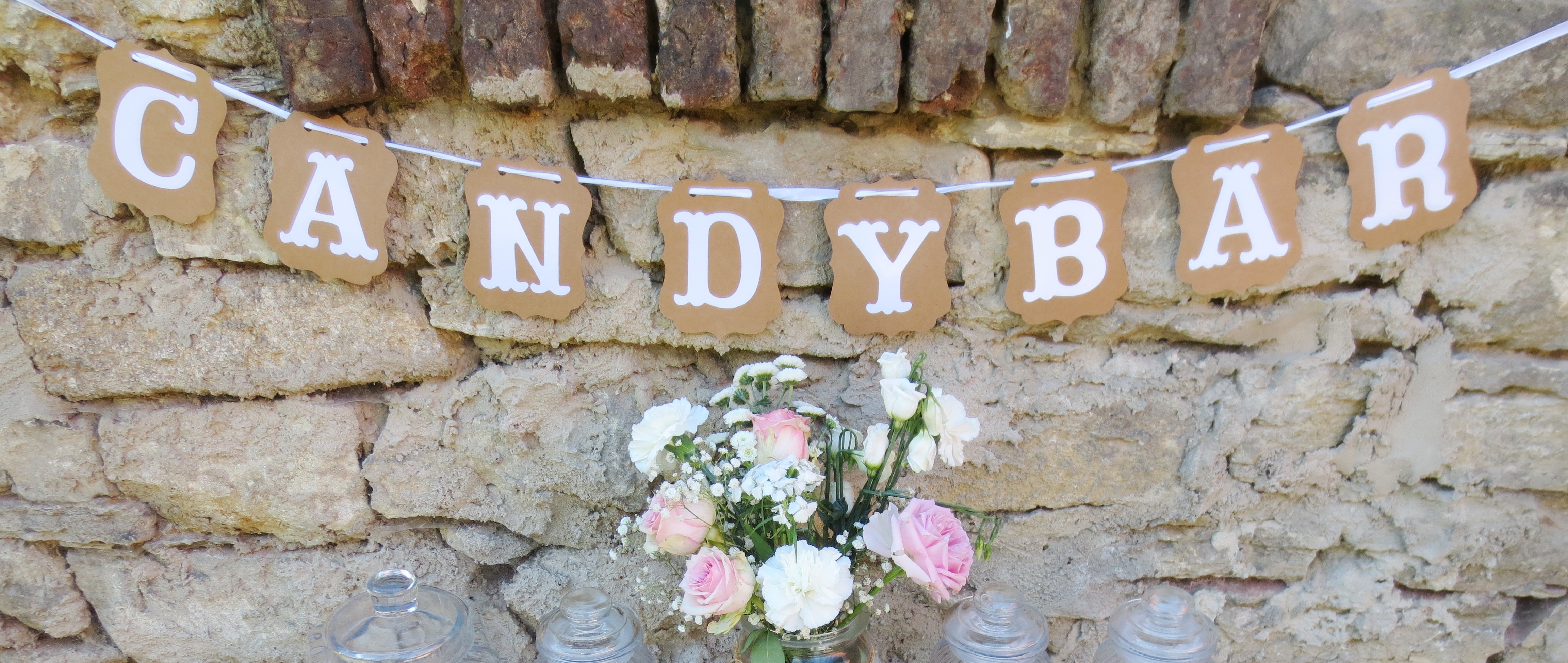 Wimpelkette "Candybar" Vintage